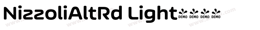 NizzoliAltRd Light字体转换